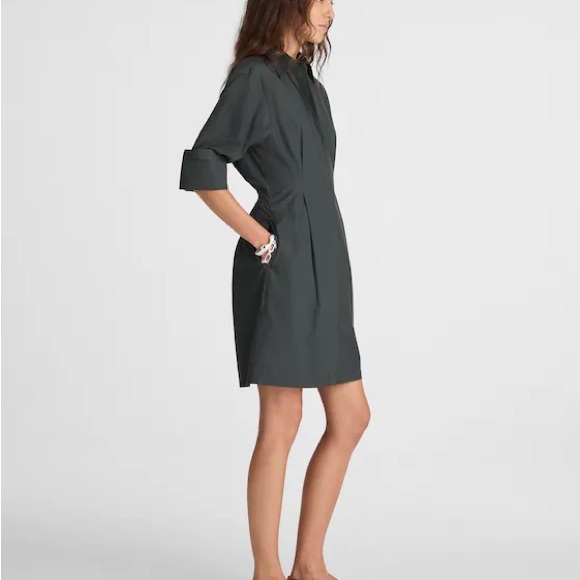 Madewell Poplin Tucked Mini Shirtdress - Picture 5 of 9